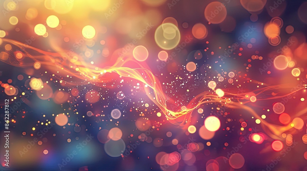 Glowing light abstract particle waves backgrounds Glowing light abstract particle waves backgrounds