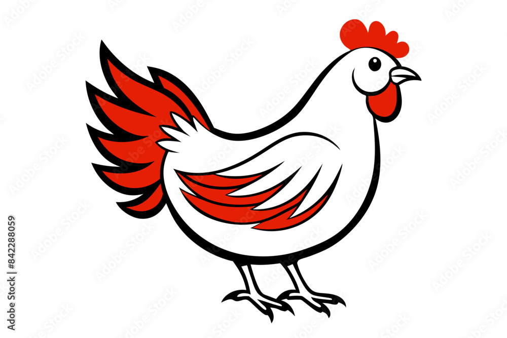 Fototapeta premium chicken vector artwork and illustration