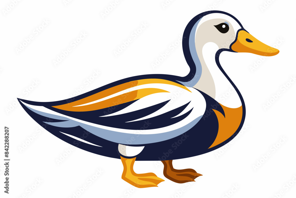 duck different style vector illustration line art duck different style vector illustration line art