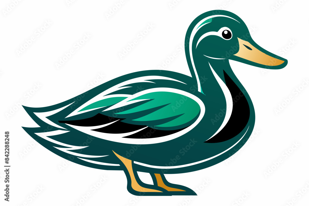 duck different style vector illustration line art duck different style vector illustration line art