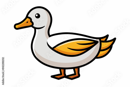 duck different style vector illustration line art