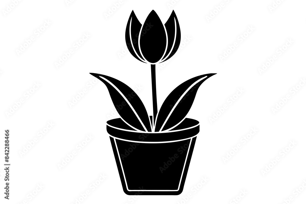 tulip tup vector silhouette illustration tulip tup vector silhouette illustration
