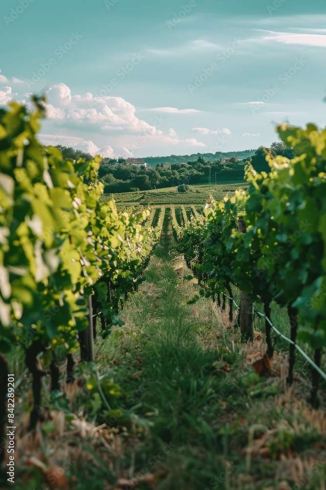 Grape Vineyard Landscape Grape Vineyard Landscape