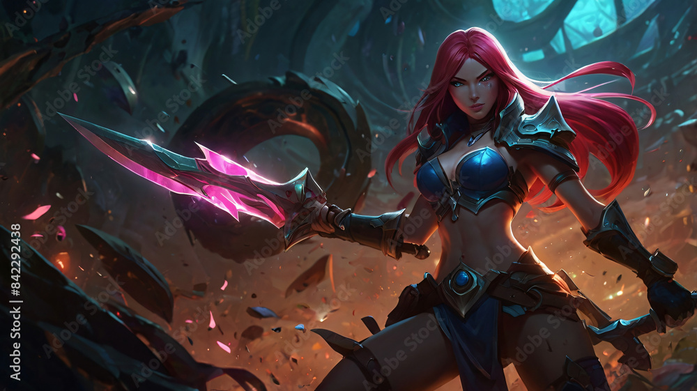 Artistic rendition of the Katana wielding warrior generative AI Artistic rendition of the Katana wielding warrior generative AI