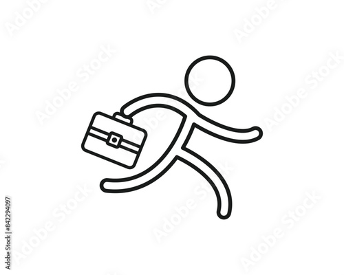 Job seeker icon vector symbol design illustration