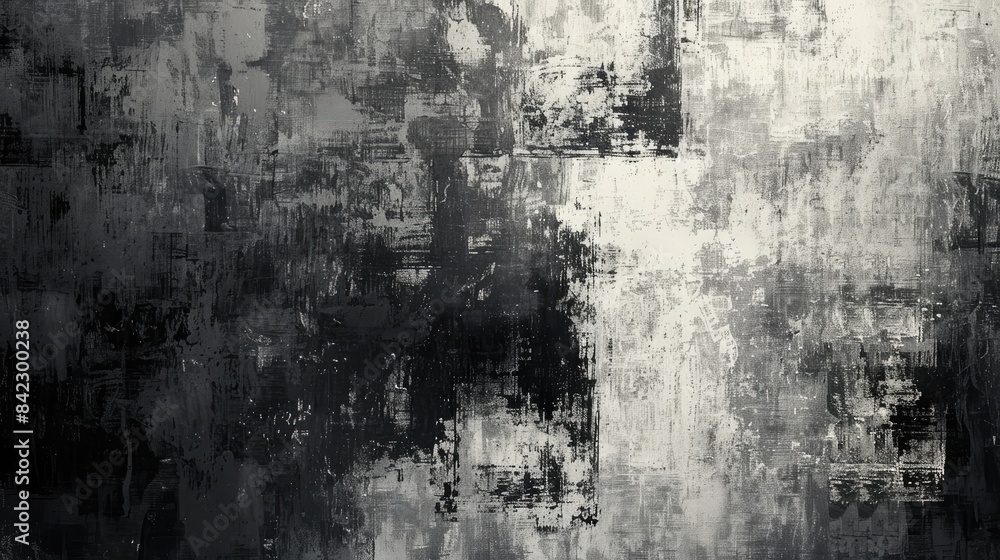 Monochromatic Texture with Abstract Background Displaying Black and White Tones