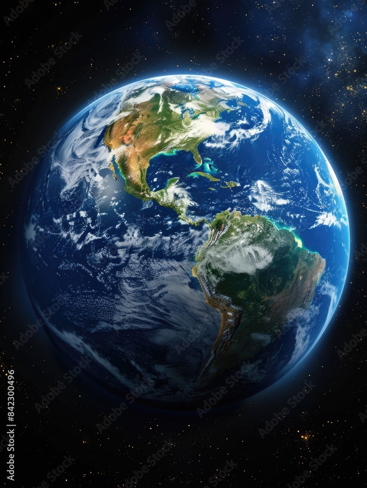 Earth from Space with Stars Earth from Space with Stars