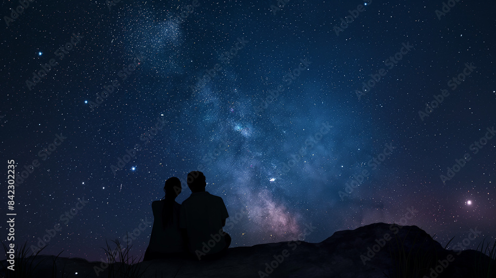 Schlafen unter den Sternen und Sternenhimmel beobachten Generative AI Schlafen unter den Sternen und Sternenhimmel beobachten Generative AI