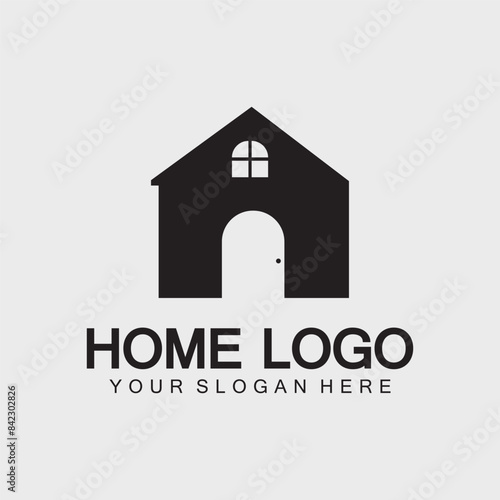 Home logo icon vector illustration design template.Home and house logo design vector, logo , architecture and building, design property , stay at home estate Business logo.