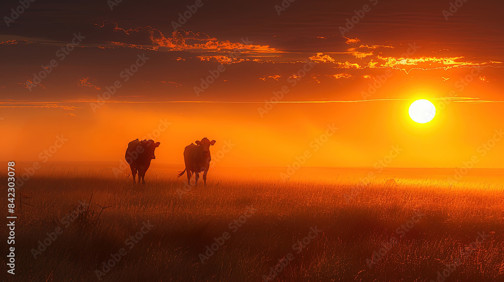 Daily life on a dairy farm. Cows graze. Cow farm background. Daily life on a dairy farm. Cows graze. Cow farm background.