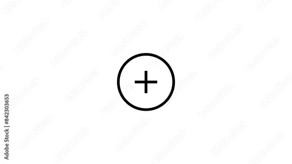 plus sign in circle on white background plus sign in circle on white background