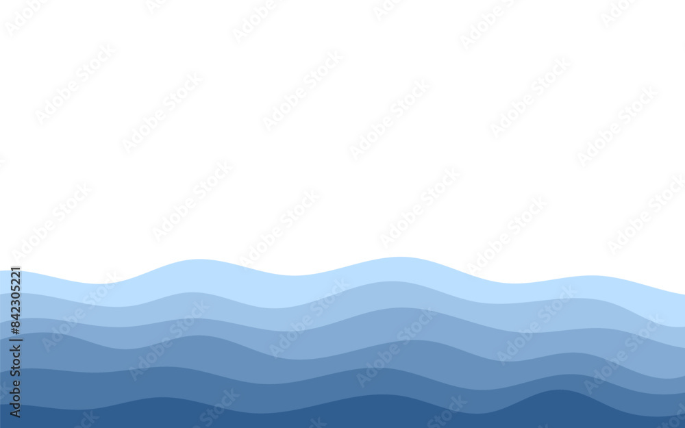 Background vector illustration of blue ocean wave layers Background vector illustration of blue ocean wave layers