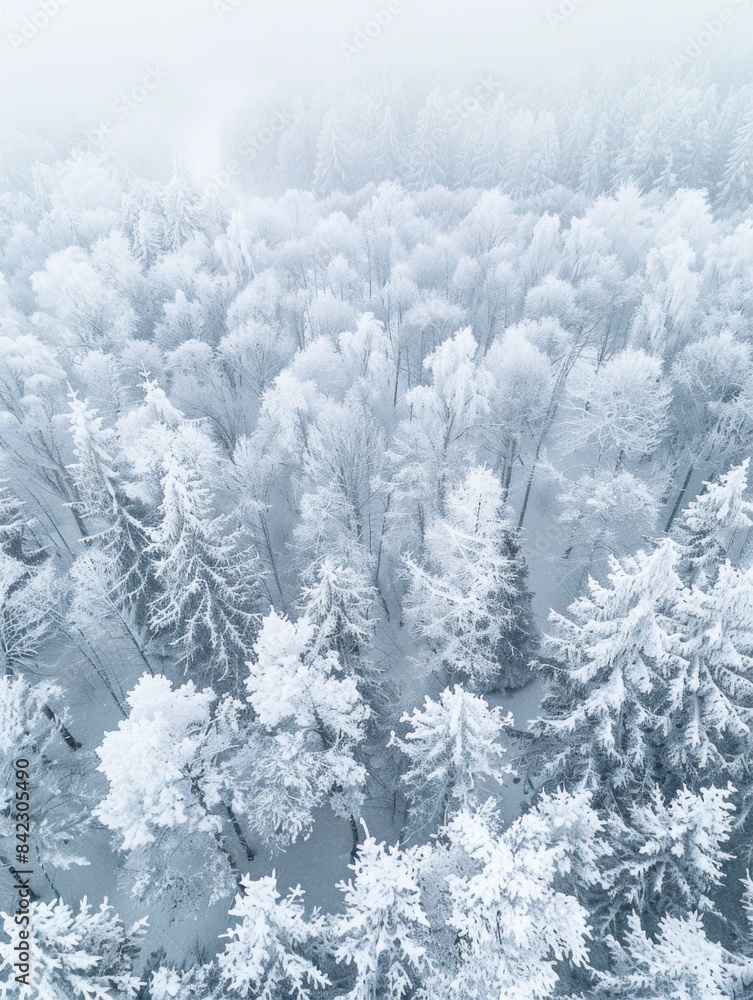 Snowy Forest from Above Snowy Forest from Above