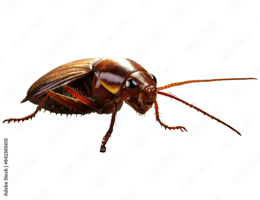 Naklejka premium cockroach on white