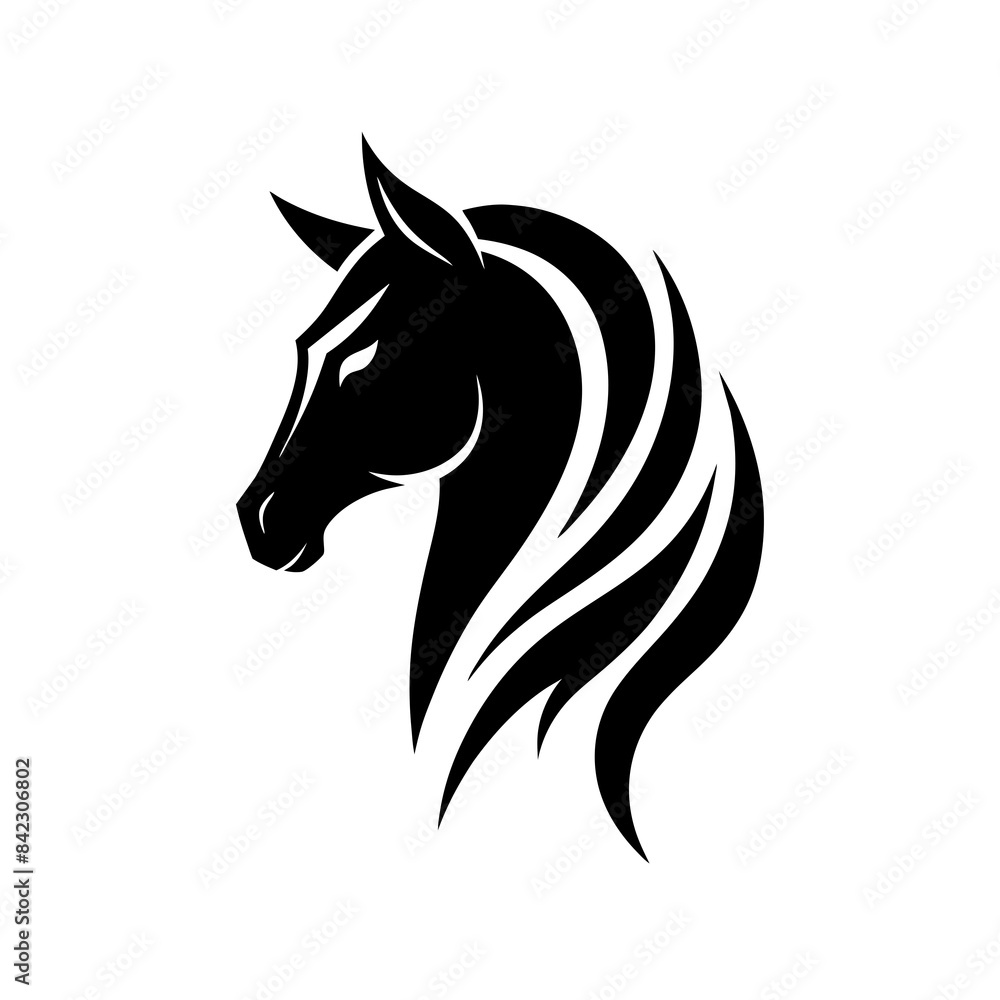 minimalist Horse logo vector art illustration icon minimalist Horse logo vector art illustration icon