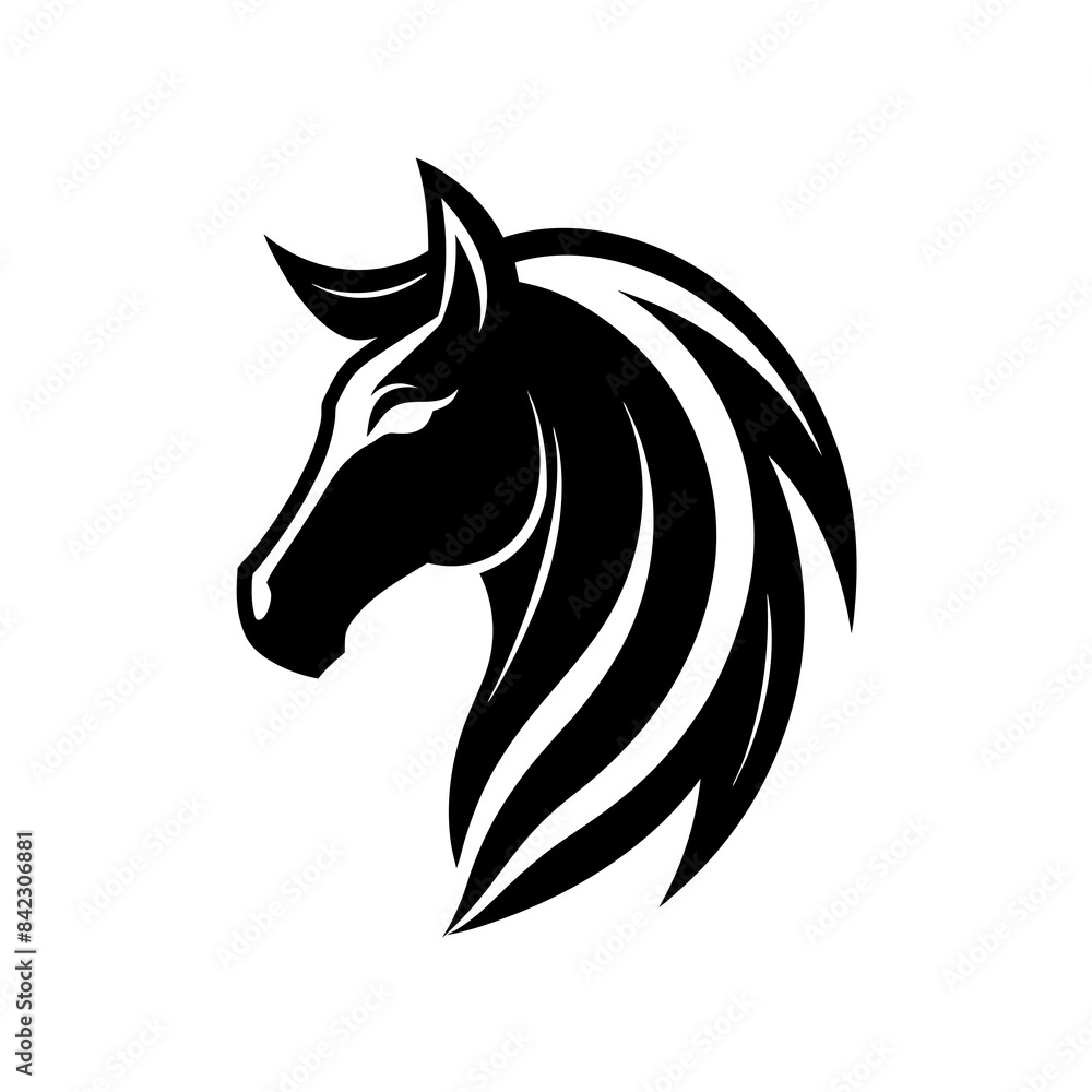 minimalist Horse logo vector art illustration icon minimalist Horse logo vector art illustration icon
