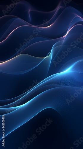 Abstract technology sense glowing waves