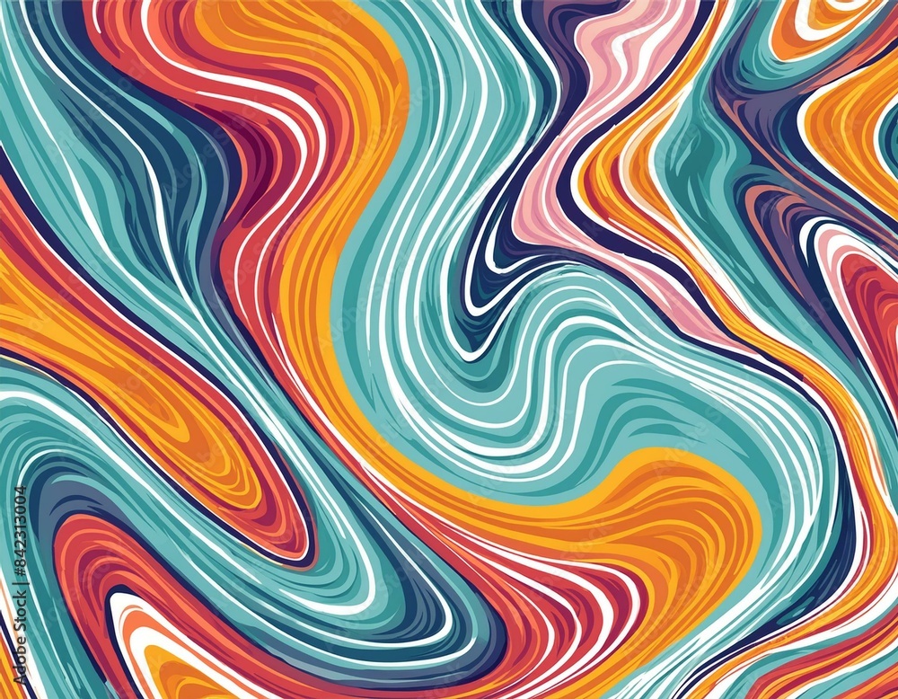 Obraz premium abstract pattern fluid art