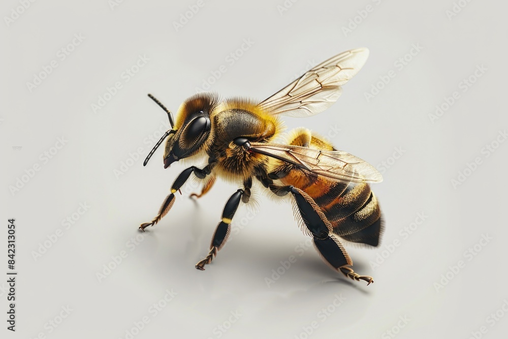 Bee on white background Bee on white background