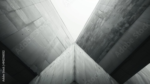 Minimalistic Abstract Architecture Desktop Wallpaper, Geometric Shapes, Monochromatic color, Modern Simplicity, banner design, brochure, pattern design, web, wallpaper, background template