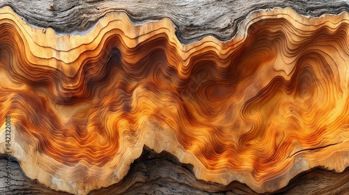 Wallpaper Mural Natural Palo Santo Wood Texture Pattern Background with Rich Bold Grains on 4' x 8' Sheet Torontodigital.ca