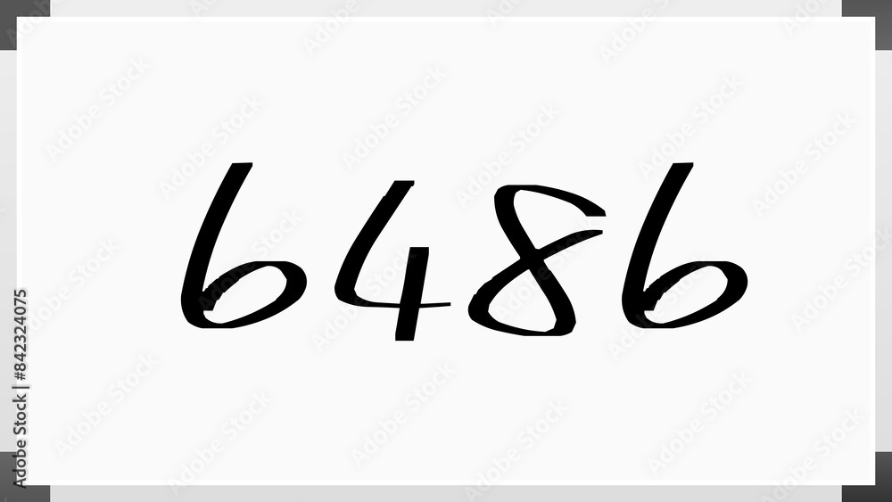 6486年のホワイトボード風イラスト 6486年のホワイトボード風イラスト