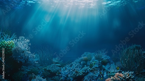 Wallpaper Mural Sea or ocean underwater coral reef : Generative AI Torontodigital.ca