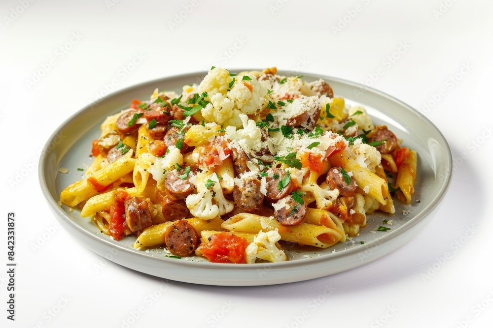 Baked Penne Pasta with Sausage and Cauliflower Baked Penne Pasta with Sausage and Cauliflower