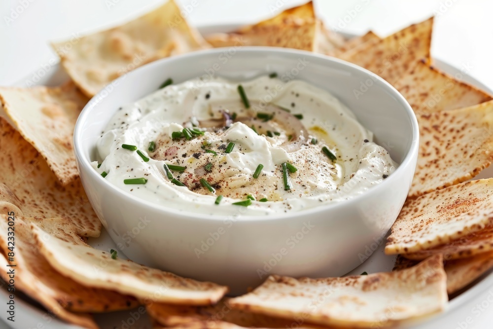Delicious Pita Chips and Creamy Charred Onion Dip Delicious Pita Chips and Creamy Charred Onion Dip