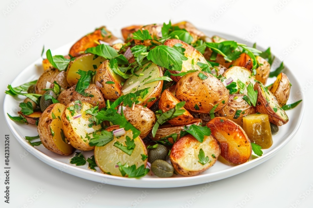 Yummy Baked Potato Salad with a Tangy Mustard Dressing Yummy Baked Potato Salad with a Tangy Mustard Dressing