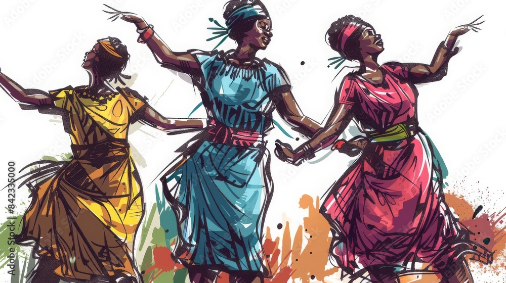 Fototapeta premium dancers in action