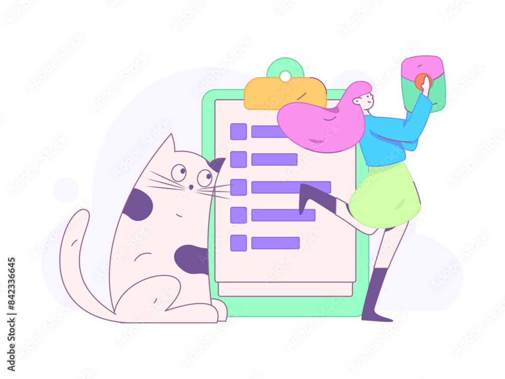 Invite friends to conduct questionnaire flat vector concept operation hand drawn illustration
Invite friends to conduct questionnaire flat vector concept operation hand drawn illustration