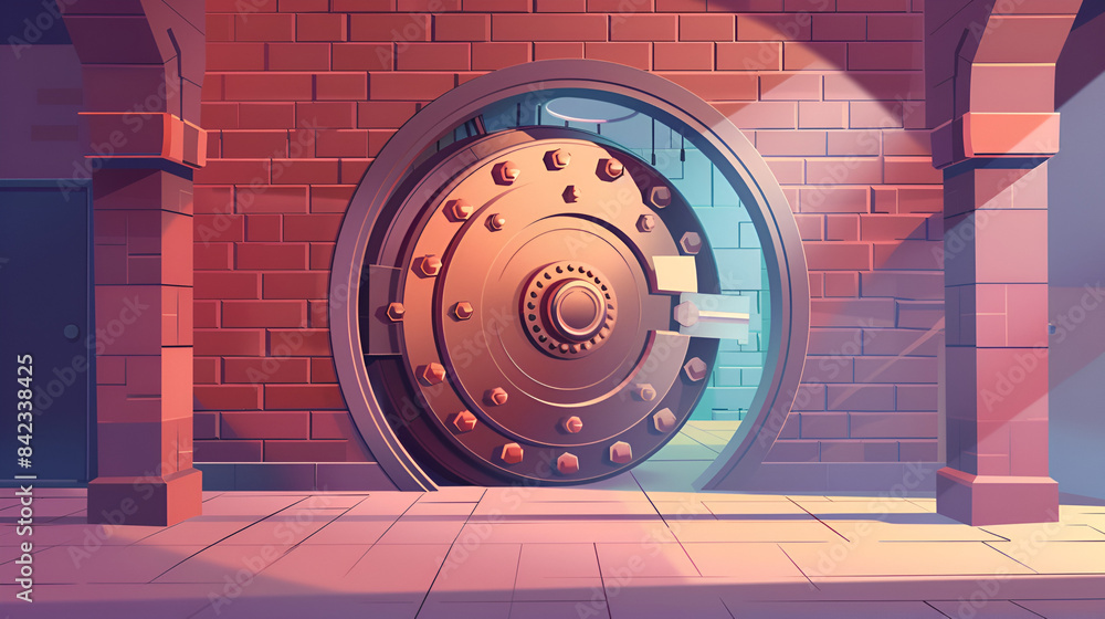 Opening vault door Opening vault door