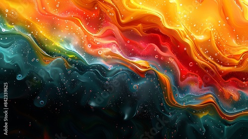 an abstract 3D oily surface with vibrant colorsImage #4 @BAN ME?