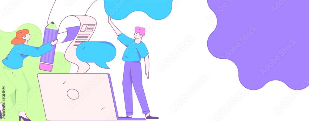 Invite friends to conduct questionnaire flat vector concept operation hand drawn illustration
Invite friends to conduct questionnaire flat vector concept operation hand drawn illustration