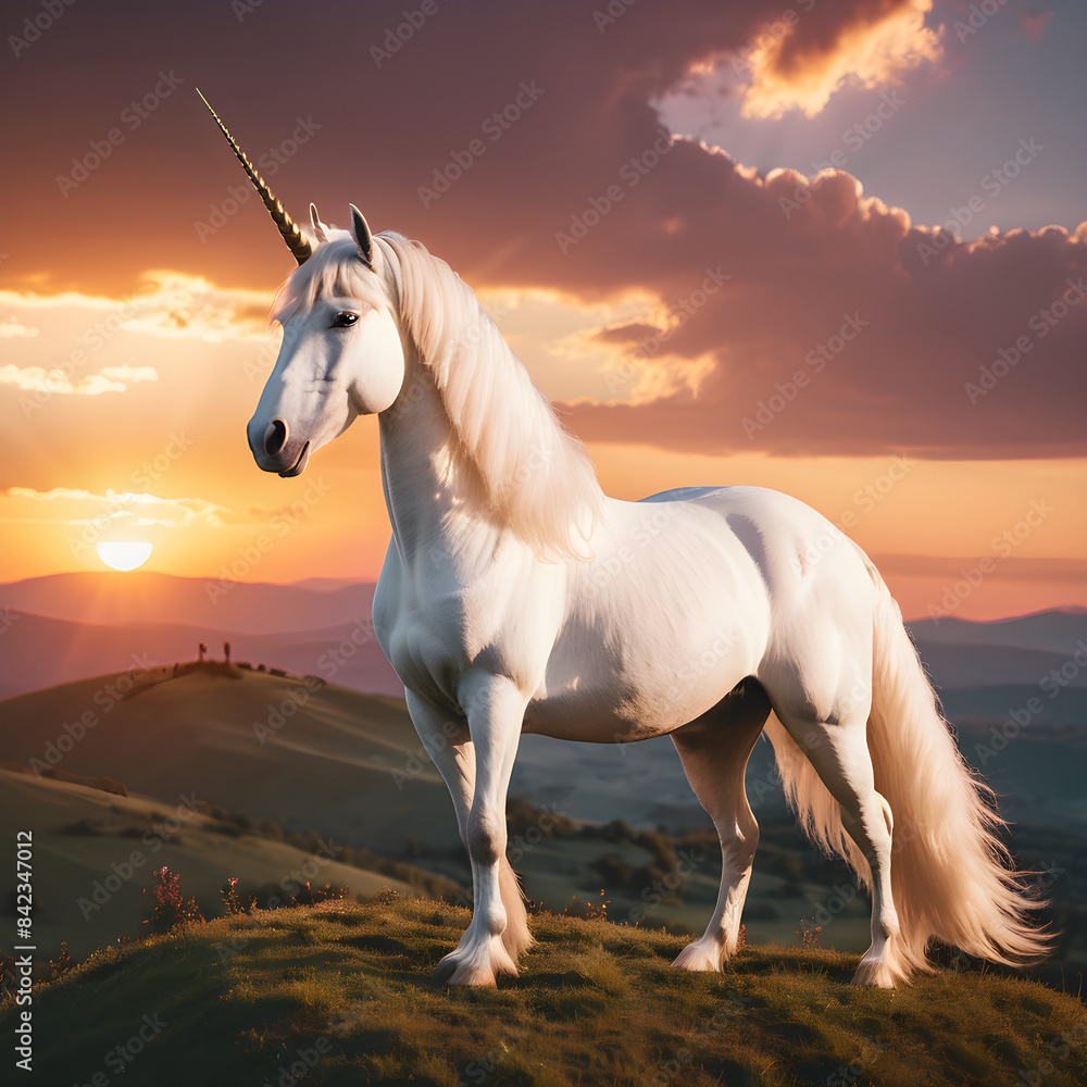 horse on sunset horse on sunset
