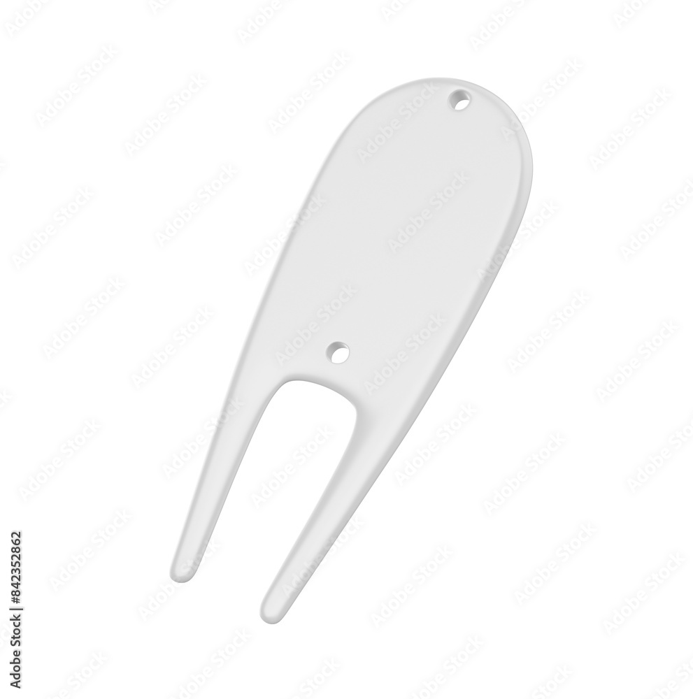 Blank golf divot tool tee set 3d illustration. Blank golf divot tool tee set 3d illustration.