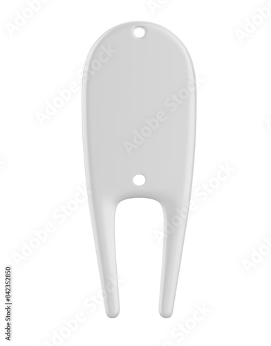 Cuadro en lienzo Blank golf divot tool tee set 3d illustration.