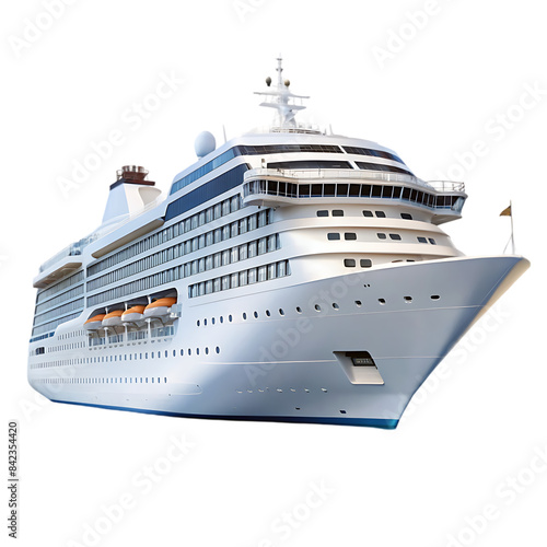 cruise ship isolated transparent background