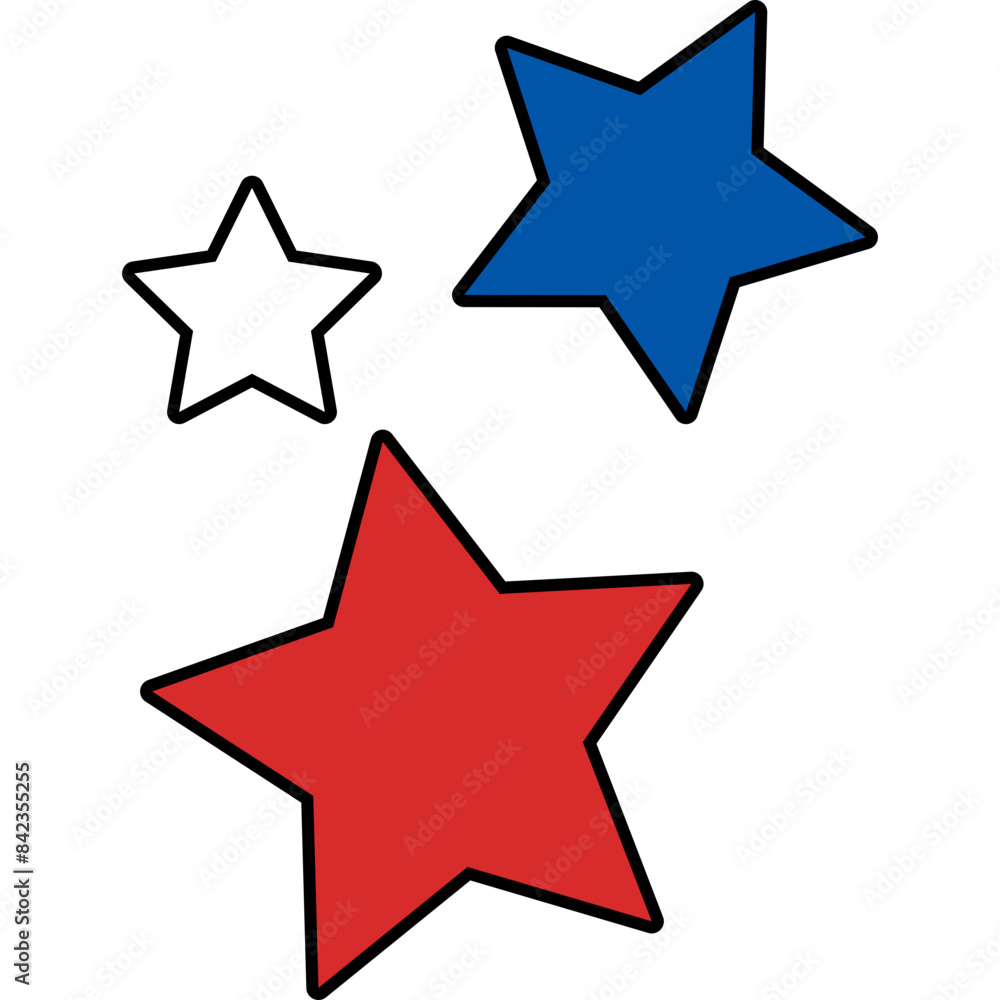 Obraz premium 4th July Party Element