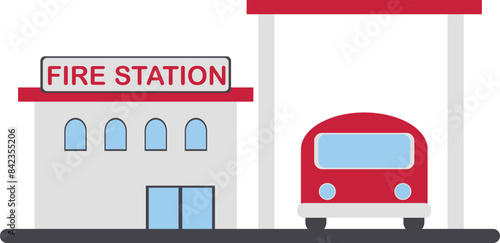 fire station city building