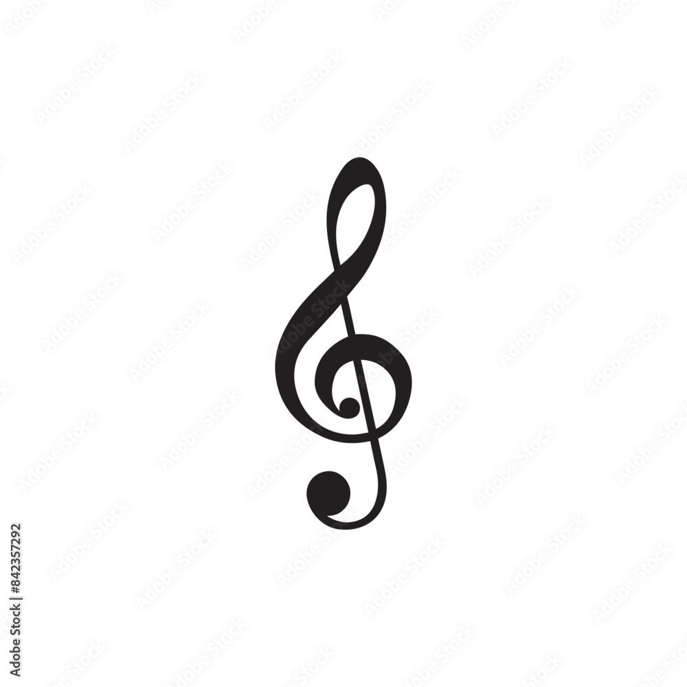 treble clef line icon, music and instrument, note sign vector graphics, a linear pattern on a white background treble clef line icon, music and instrument, note sign vector graphics, a linear pattern on a white background
