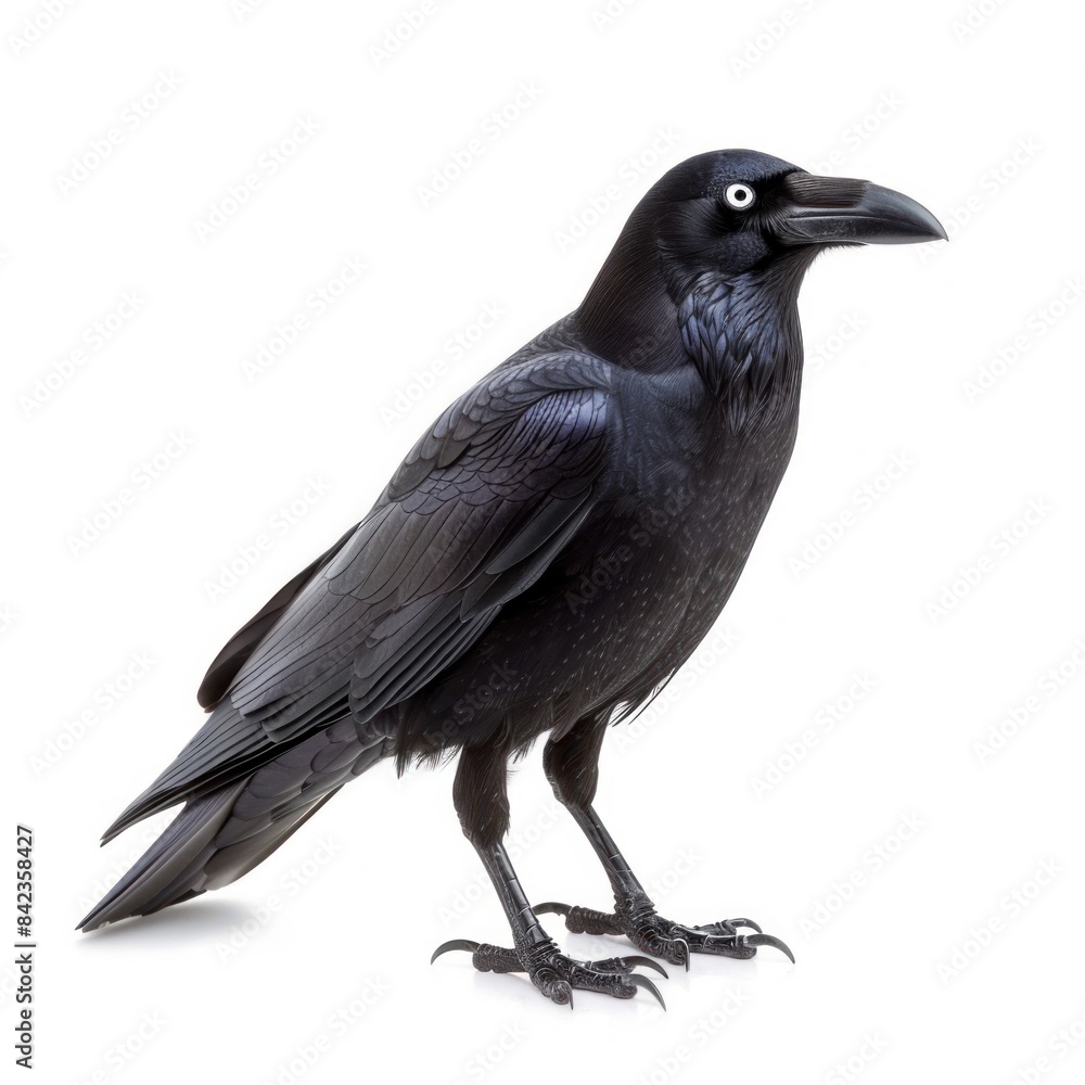 Crow isolated on white background Crow isolated on white background