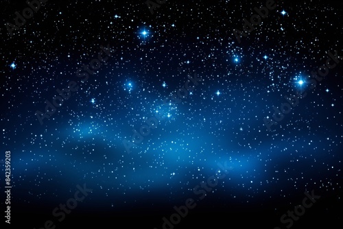 Simulation of a starry night sky on a white isolated background for creative projects