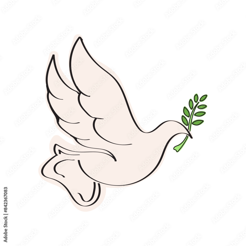 white dove with leaves for peace and love white dove with leaves for peace and love