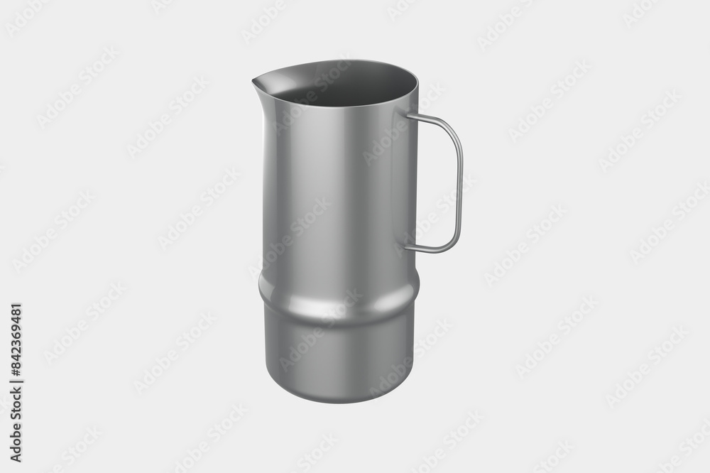 metal water jar isolated on white background. 3d illustration metal water jar isolated on white background. 3d illustration