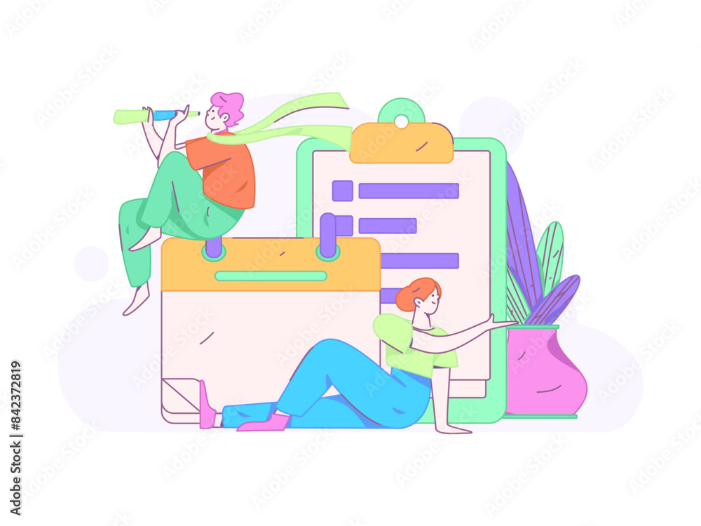 Invite friends to conduct questionnaire flat vector concept operation hand drawn illustration
Invite friends to conduct questionnaire flat vector concept operation hand drawn illustration