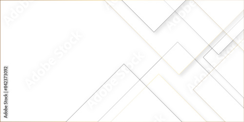 Abstract geometric business and Technology design with geometric stripes. White geometric overlapping square pattern. Vector illustration technology background with shadow. Vector illustration.