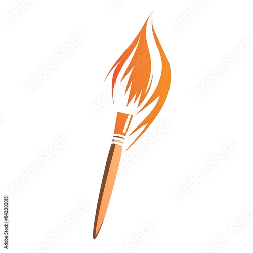 illustration of a burning match