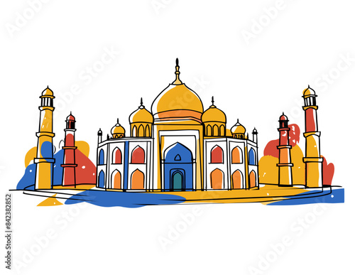 illustration of a church